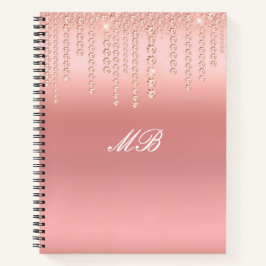 Trendy roze spiraal Notitieboek