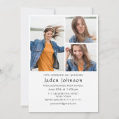 Trendy Roze Strik Coquette 4 FOTO Afsluitingsfeest Kaart (Achterkant)