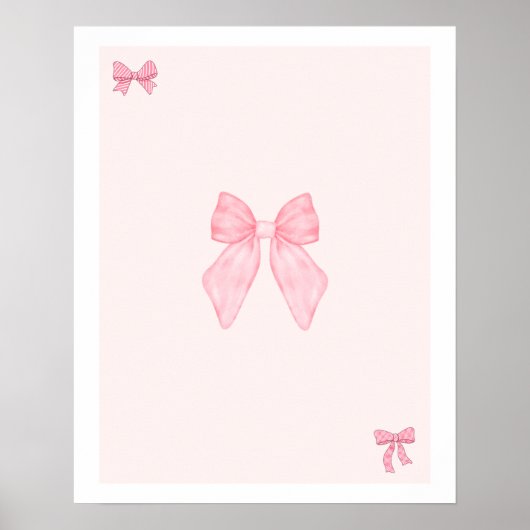 Trendy Roze Strikken Muur Kunst Set , Preppy Poste Poster (Voorkant)