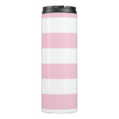 Trendy Roze strip om tumbler te worden Thermosbeker (Achterkant)