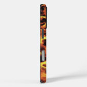 Trendy Roze Tortoiseschaal met Monogram Case-Mate iPhone Case (Achterkant / Rechts)