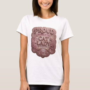 Trendy Roze TROTS LID VAN DE KATTENVROUWEN CLUB T-shirt