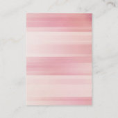 Trendy roze uniek eenvoudig monogram visitekaartje (Achterkant)