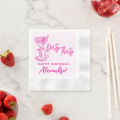 Trendy Roze Vuile Dertig 30e Verjaardag Servetten (Insitu)