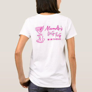 Trendy Roze Vuile Dertig 30e Verjaardag T-shirt