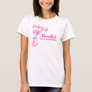 Trendy Roze Vuile Dertig 30e Verjaardag T-shirt