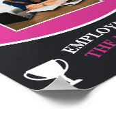 Trendy roze werknemer van de maandelijkse Afbeeldi Poster (Hoek)