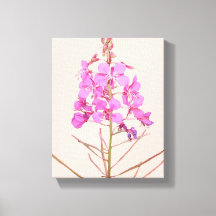 Trendy roze wilde bloemen boho bloemige moderne ku