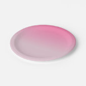 Trendy Roze Wit Leeg Elegant Aangepast Sjabloon Papieren Bordje (Gekanteld)