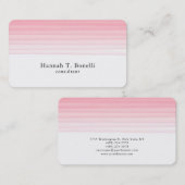 Trendy roze witte vlek Creative Modern Feminine Visitekaartje (Voorkant / Achterkant)