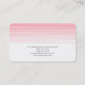 Trendy roze witte vlek Creative Modern Feminine Visitekaartje (Achterkant)