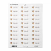Trendy Rustic Farm Kip Retouradres Etiket (Full Sheet)