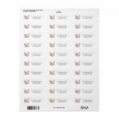 Trendy Rustic Farm Kip Retouradres   Etiket (Full Sheet)