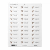 Trendy Rustic Farm Kip Retouradres Etiket (Full Sheet)