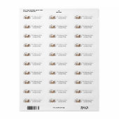 Trendy Rustic Farm Kip Retouradres   Etiket (Full Sheet)