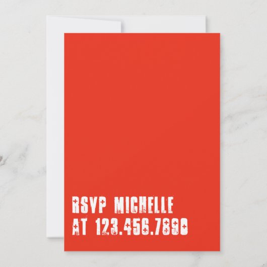 Trendy Rustic Grunge Nurse Graduparty Kaart (Achterkant)