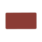 Trendy Rustic Red-Brown - Adresetiketten Etiket (Voorkant)