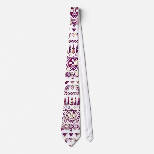 Trendy Rustic Tribal Aztec Pattern Stropdas (Voorkant)