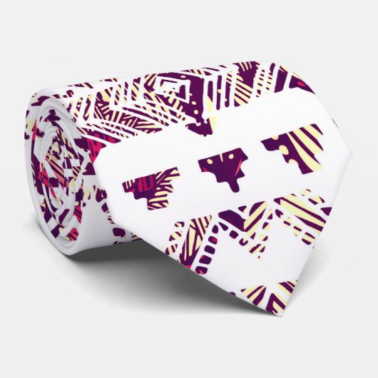 Trendy Rustic Tribal Aztec Pattern Stropdas (Opgerold)