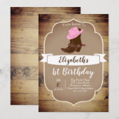 Trendy Rustic Westerne Cowgirl Boots Kaart (Voorkant / Achterkant)