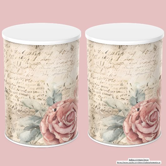 Trendy rustieke  bloemen en letters Decoupage Tissuepapier