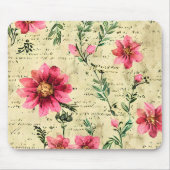 trendy rustieke  bloemen muismat (Voorkant)