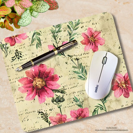  trendy rustieke  bloemen muismat