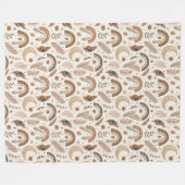 Trendy rustieke Boho regenboog Subtiele pasteltint Fleece Deken (Voorkant (Horizontaal))