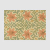 Trendy rustieke lelie chintz William Morris patroo Tissuepapier (Voorkant)