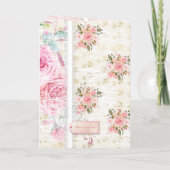 Trendy rustieke shabby chique engelen doop (Achterkant)