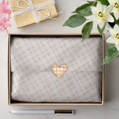 Trendy rustieke tartan Bruin patroon Moderne toon Tissuepapier