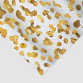 Trendy Safari Chic Gold Leopard Print Gift Tissuepapier (Detail)