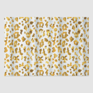 Trendy Safari Chic Gold Leopard Print Gift Tissuepapier
