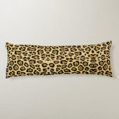 trendy safari mode leopard spots cheetah print lichaamskussen (Achterkant)