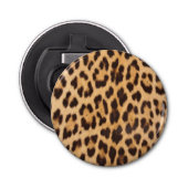 trendy safari mode luipaardprint cheeta print button flesopener (Voorkant)
