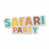 trendy safari sticker (Voorkant)
