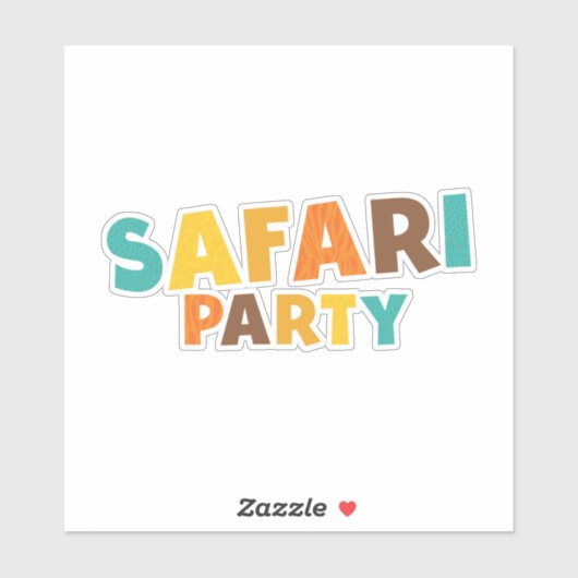 trendy safari sticker (Vel)