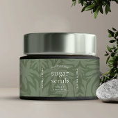 Trendy Sage Green Skincare Jar Waterdicht Label Waterfles Etiket
