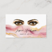 Trendy Salon make-up artiest Brown Eyes Lashes Visitekaartje (Voorkant)