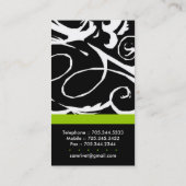 Trendy Salon Visitekaartje (Achterkant)