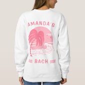 Trendy San Diego Beach Bachelorette Party Crewneck Trui (Achterkant)