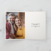 Trendy Santa Pet Pickleball Blue Christmas Foto Feestdagen Kaart (Binnen)