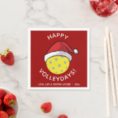 Trendy Santa Pet Pickleball Red Christmas Servet (Insitu)