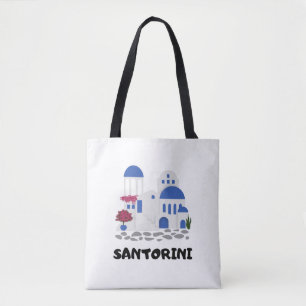 Trendy Santorini Griekenland Architectuur Reizen Tote Bag