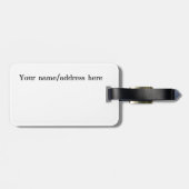 Trendy Santorini Griekenland Illustratie Bagagelabel (Achterkant horizontaal)