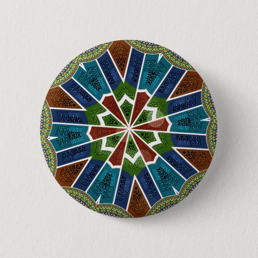 Trendy Sari-ontwerp Ronde Button 5,7 Cm (Voorkant)