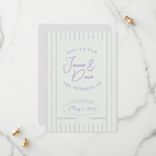 Trendy Save the Date Bruiloft Eenvoudig en modern
