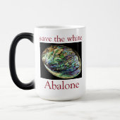 Trendy Save The White Abalone Quote Magische Mok (Links)