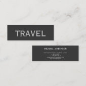 Trendy Schattig Chic Plain Travel Agent Visitekaar Mini Visitekaartje (Voorkant / Achterkant)