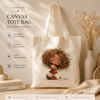 Trendy Schattig Grappig Zomer Meisje Boodschappen Tote Bag